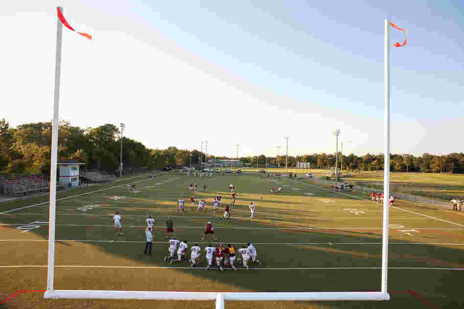 UMS-Wright Bulldogs football practice, Mobile.