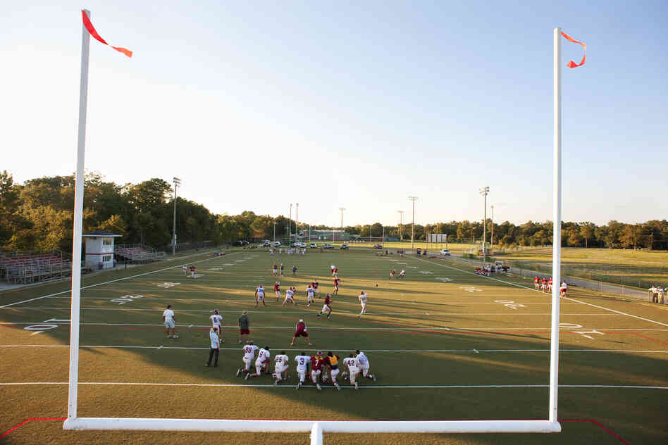 UMS-Wright Bulldogs football practice, Mobile.