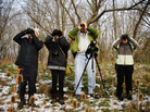 From left, bird-watchers John Williamson, Donna Quinn, Bruce Hill and Frances Raskin try to spot as many different species as possible during this season's bird count in Loudoun County, Va. From left, bird-watchers John Williamson, Donna Quinn, Bruce Hill and Frances Raskin try to spot as many different species as possible during this season's bird count in Loudoun County, Va.