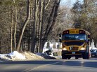 Early Thursday morning, a school bus carrying students from Sandy Hook Elementary headed to their new school. Early Thursday morning, a school bus carrying students from Sandy Hook Elementary headed to their new school.
