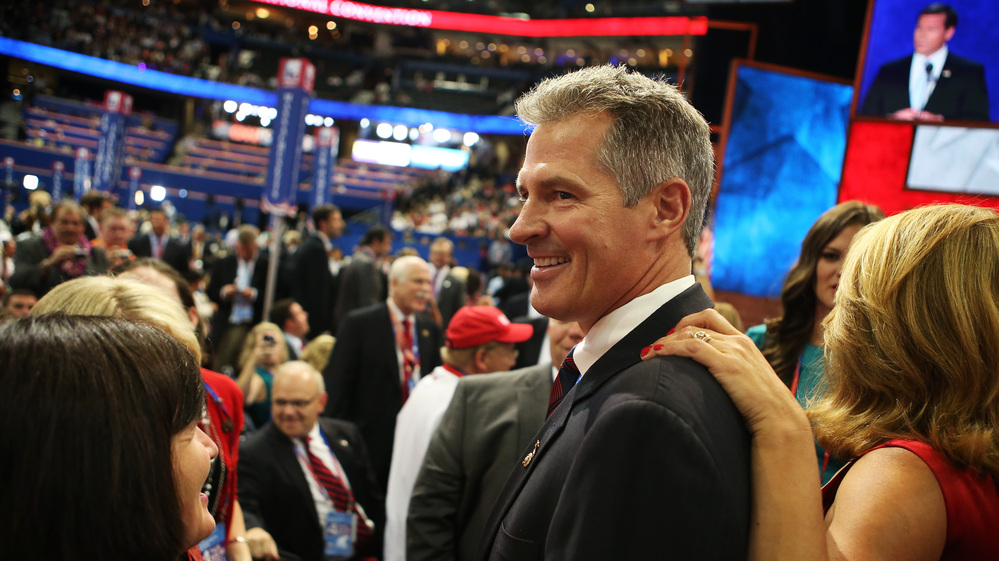 Sen. Scott Brown, R-Mass., attends the Republican National Convention in Tampa, Fla., on Aug. 30. Scott lost his re-election bid, but could be running for office again in a matter of weeks.