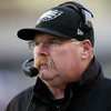 Head coach Andy Reid of the Philadelphia Eagles looks on during a game against the Washington Redskins on Dec. 23, 2012 in Philadelphia.