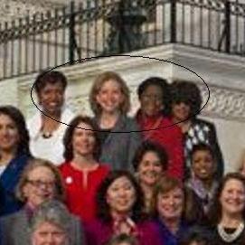 The lawmakers who were, and weren't, there. (We put the oval around them to make them easier to see.)