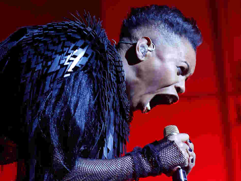 The singer Skin of Skunk Anansie performs at Brixton Academy in London last month. She wrote the foreword to Laina Dawes' What Are You Doing Here?: A Black Woman's Life and Liberation in Heavy Metal.