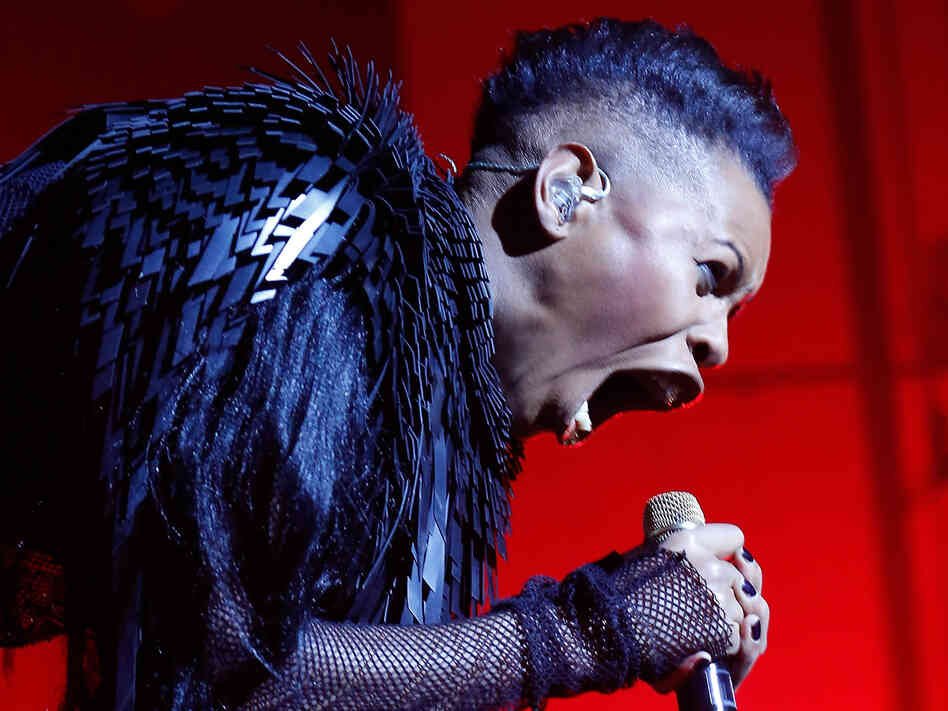 The singer Skin of Skunk Anansie performs at Brixton Academy in London last month. She wrote the foreword to Laina Dawes' What Are You Doing Here?: A Black Woman's Life and Liberation in Heavy Metal.