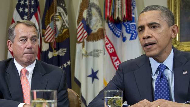President Obama and House Speaker John Boehner at the White House in November. (AP)