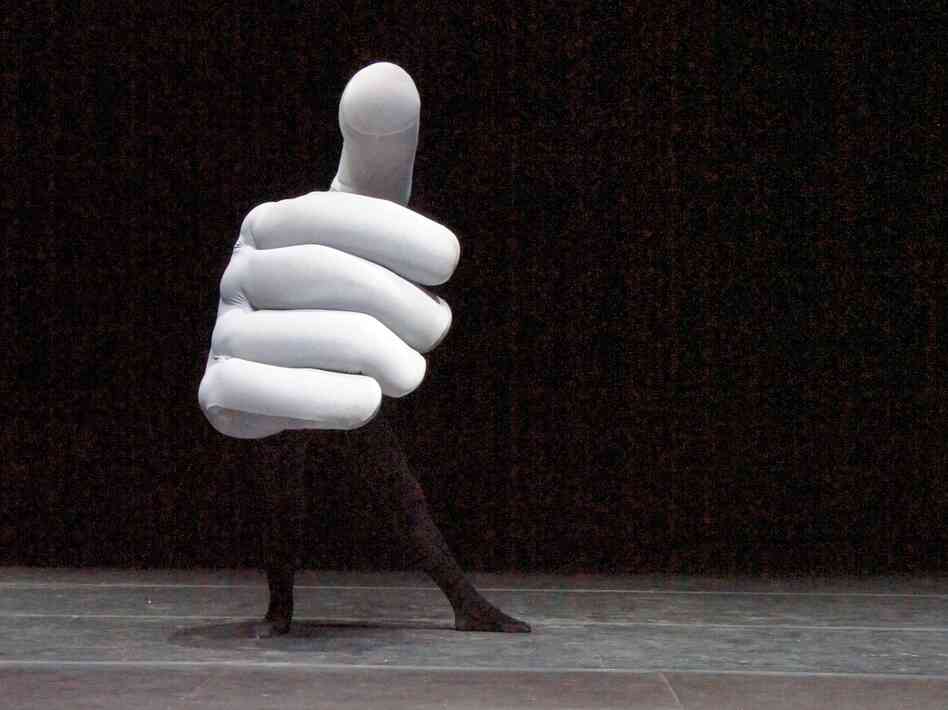 Troupe member Philipp Egli says the genius of Mummenschanz lies in simplicity. The most beautiful pieces, he says, start with black space and some people on stage.