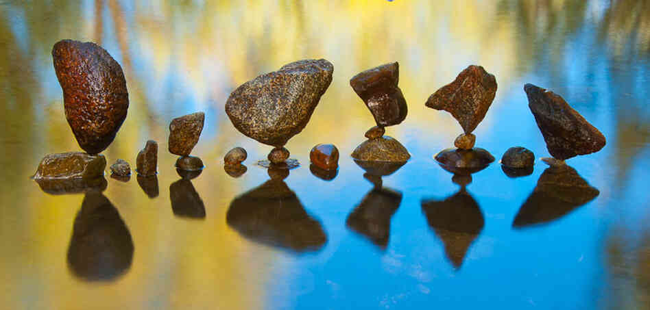 Stone balance art by Gravity Glue