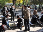 South Korean men play games at a downtown park in Seoul on Nov. 1. Recent data suggest that South Korea is now the fastest-aging country on Earth. South Korean men play games at a downtown park in Seoul on Nov. 1. Recent data suggest that South Korea is now the fastest-aging country on Earth.