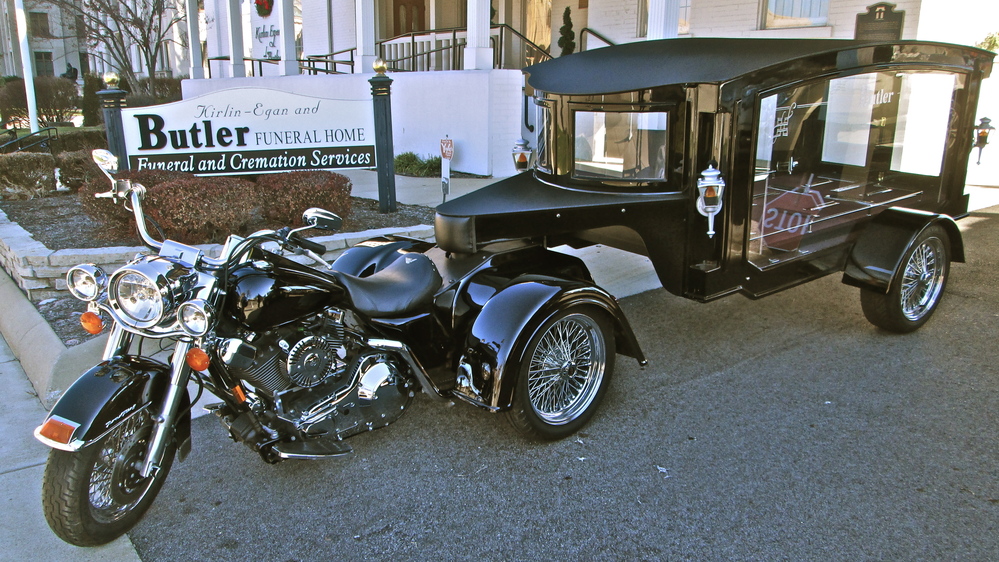 Lew Bird says that before passing away, his friend requested that his funeral include one last ride on a motorcycle.