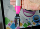 A electronic HAPIfork, which can monitor users' eating habits, is on display at a press event at the Consumer Electronics Show in Las Vegas. A electronic HAPIfork, which can monitor users' eating habits, is on display at a press event at the Consumer Electronics Show in Las Vegas.