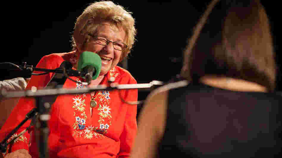 Dr. Ruth and Ask Me Another host Ophira Eisenberg crack each other up. Their conversation--covering sex and love in the 21st century, monogamy and a certain sexy novel--might crack you up, too.