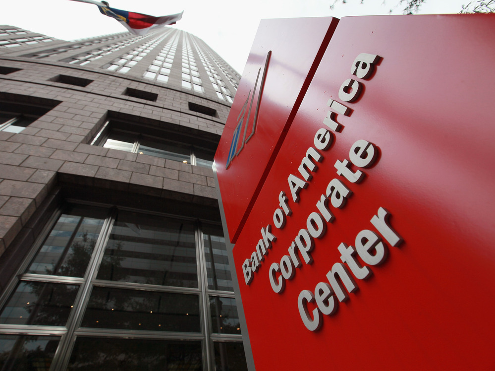 Bank of America's corporate center in Charlotte, N.C.