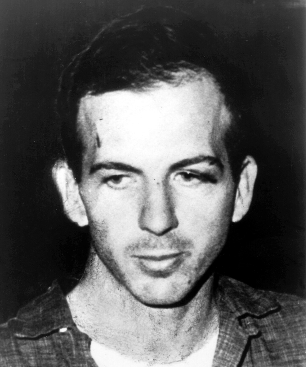 Lee Harvey Oswald on Nov. 23, 1963, after his arrest for  President Kennedy's assassination. The next day, Oswald was shot and killed as he was being moved from a Dallas police station to the local county jail. Lee Harvey Oswald on Nov. 23, 1963, after his arrest for  President Kennedy's assassination. The next day, Oswald was shot and killed as he was being moved from a Dallas police station to the local county jail.