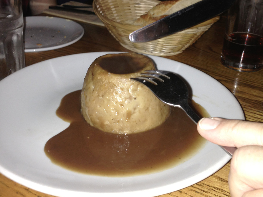 You say Steak & Kidney Pie, I say Gravy Volcano.