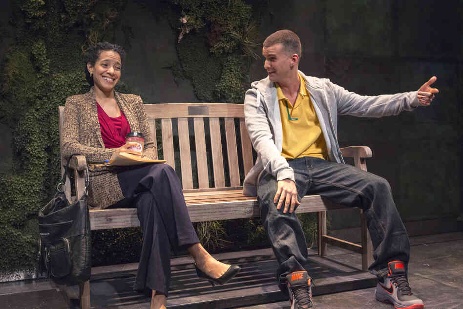 Armando Riesco's character Elliot was inspired by Hudes' cousin, also named Elliot. Riesco has played Elliot throughout the trilogy. He's pictured above in Water by the Spoonful with Zabryna Guevara, who plays Yazmin Ortiz.