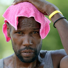 July 22, 2012: In Baltimore, John Rose tried to keep cool during one of the year's heat waves.