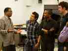 Herbie Hancock speaks with the current class of Thelonious Monk Institute of Jazz Performance masters degree students.