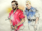 A courtroom sketch of James Holmes as he was brought into a courtroom in Centennial, Colo., this week. A courtroom sketch of James Holmes as he was brought into a courtroom in Centennial, Colo., this week.