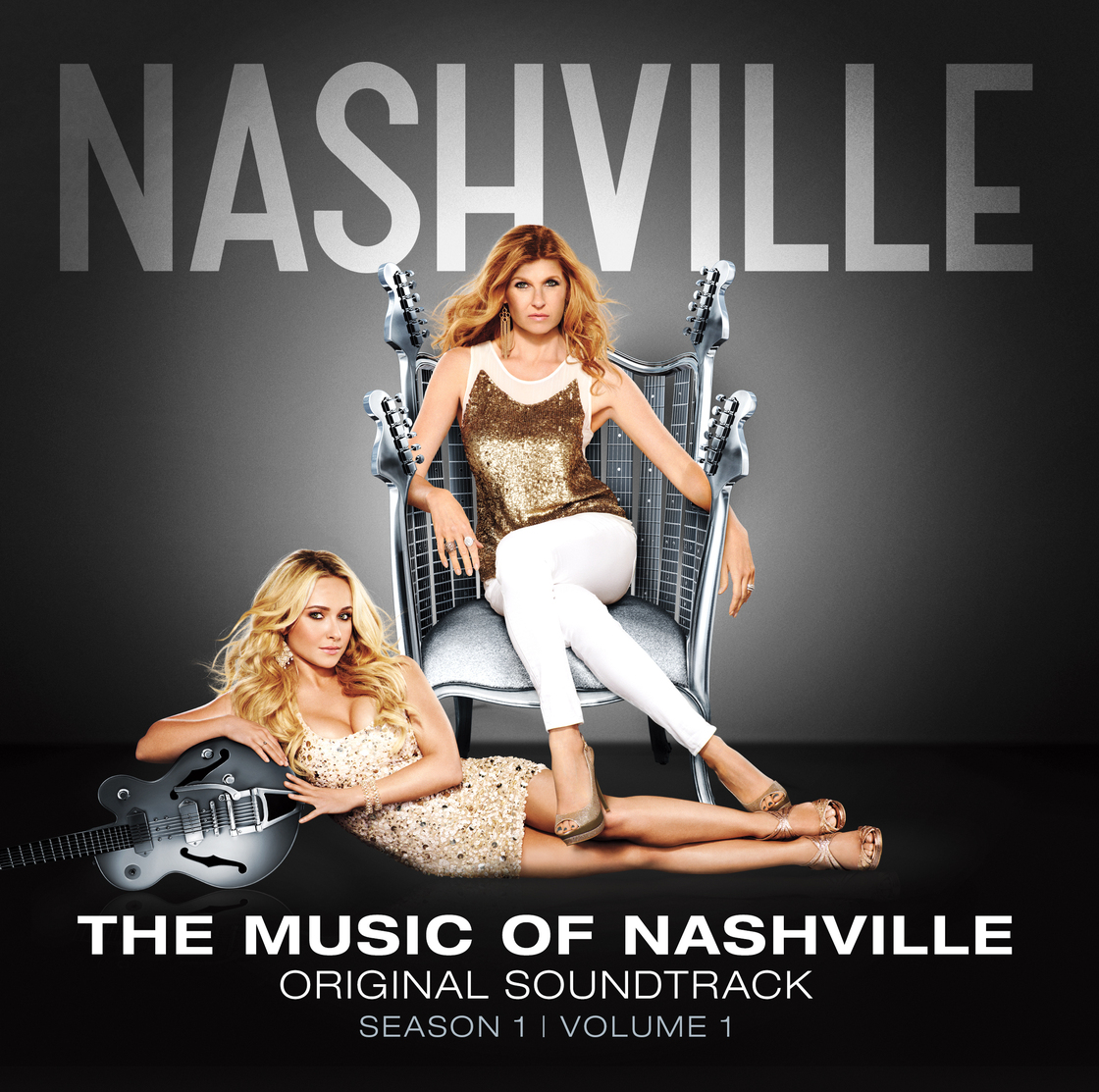 Connie Britton (pictured) and Hayden Panetierre star as country singers of different generations on the ABC series Nashville.