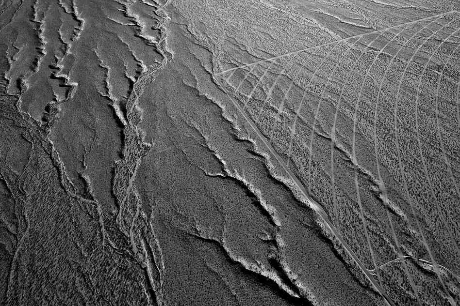 Detail of service and boundary roads for Solar Field Two. January 2012.