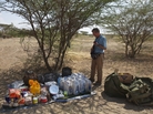 Journalist Paul Salopek, shown here with his supplies in Ethiopia, is setting out on a seven-year walk that will take him to the tip of South America. Journalist Paul Salopek, shown here with his supplies in Ethiopia, is setting out on a seven-year walk that will take him to the tip of South America.