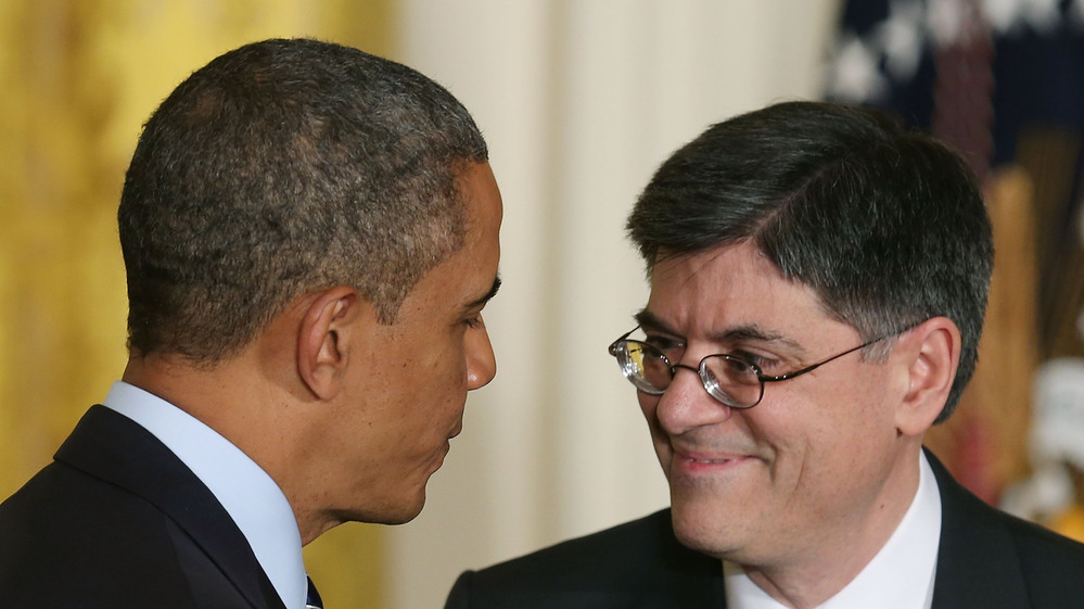 President Obama nominates Jacob Lew to be his second-term Treasury secretary on Thursday at the White House. President Obama nominates Jacob Lew to be his second-term Treasury secretary on Thursday at the White House.