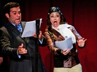Mark Gagliardi and Autumn Reeser, as aviator Amelia Earhart, perform in The Thrilling Adventure Hour. Actors dress up and read scripts onstage in front of a live nightclub audience. Mark Gagliardi and Autumn Reeser, as aviator Amelia Earhart, perform in The Thrilling Adventure Hour. Actors dress up and read scripts onstage in front of a live nightclub audience.
