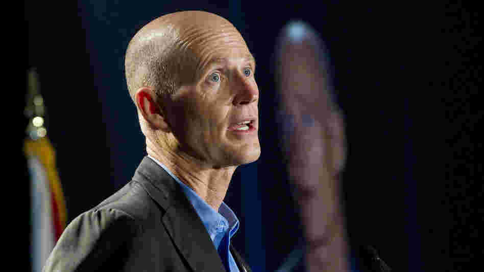 Florida Gov. Rick Scott speaks in Fort Lauderdale in May.