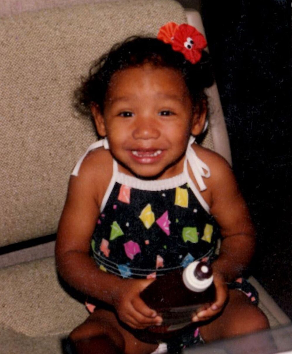 The photograph Tells His Name received of Buchanan when she was looking to adopt. The photograph Tells His Name received of Buchanan when she was looking to adopt.