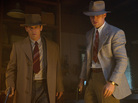 Sgt. John O'Mara (Josh Brolin) and Sgt. Jerry Wooters (Ryan Gosling) aim above and beyond the law in the noir tribute Gangster Squad. Sgt. John O'Mara (Josh Brolin) and Sgt. Jerry Wooters (Ryan Gosling) aim above and beyond the law in the noir tribute Gangster Squad.