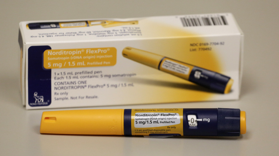 Major League baseball will begin random regular-season blood tests for human growth hormone, seen here in an injector pen holding about one week's worth of HGH doses at the clinic of Dr. Mark Molitch of Northwestern University.