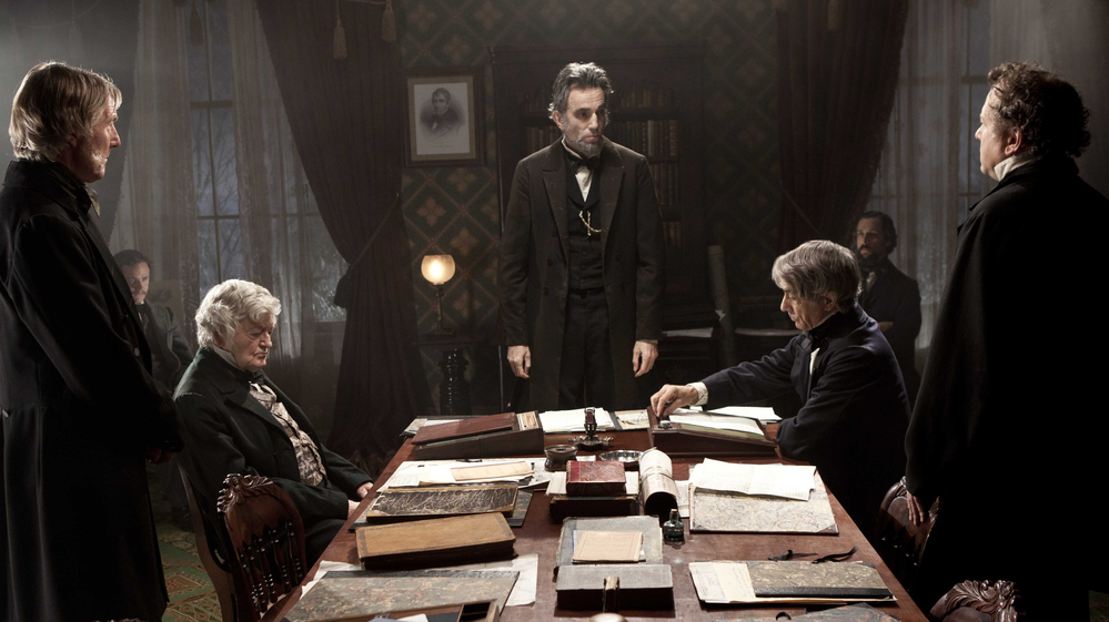Daniel Day-Lewis (center) portrays Abraham Lincoln in the film Lincoln, which might leave audiences feeling a little more hopeful about the state of today's Congress. Daniel Day-Lewis (center) portrays Abraham Lincoln in the film Lincoln, which might leave audiences feeling a little more hopeful about the state of today's Congress.
