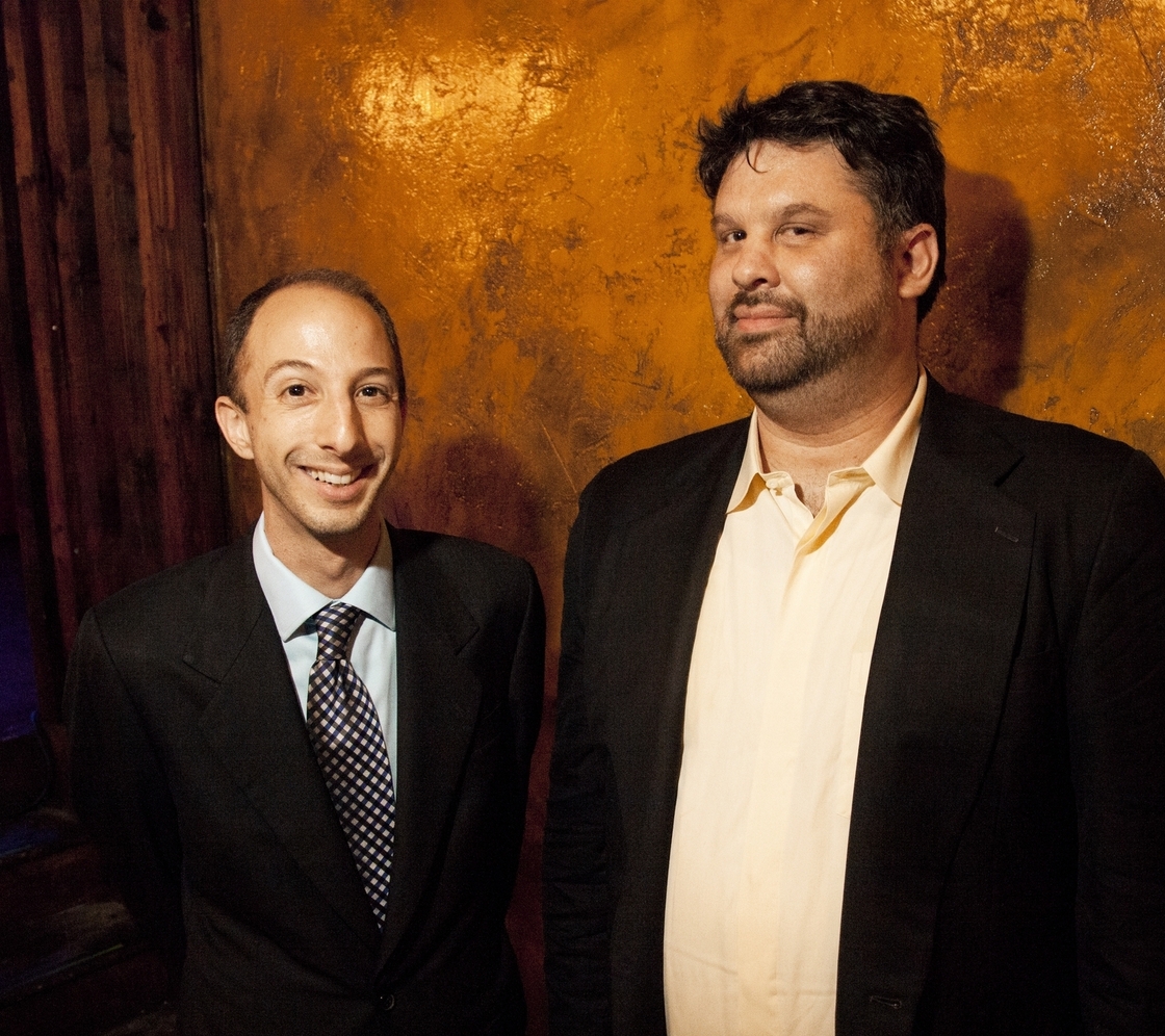 Ben Blacker (left) and Ben Acker are the co-creators of The Thrilling Adventure Hour. They first met while waiting in line at college.