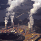 Georgia Power's coal-fired steam-turbine electric generating Plant Bowen in Euharlee, Ga., seen in 2009. The utility is planning on shuttering 15 coal- and oil-fired generating units at its facilities.
