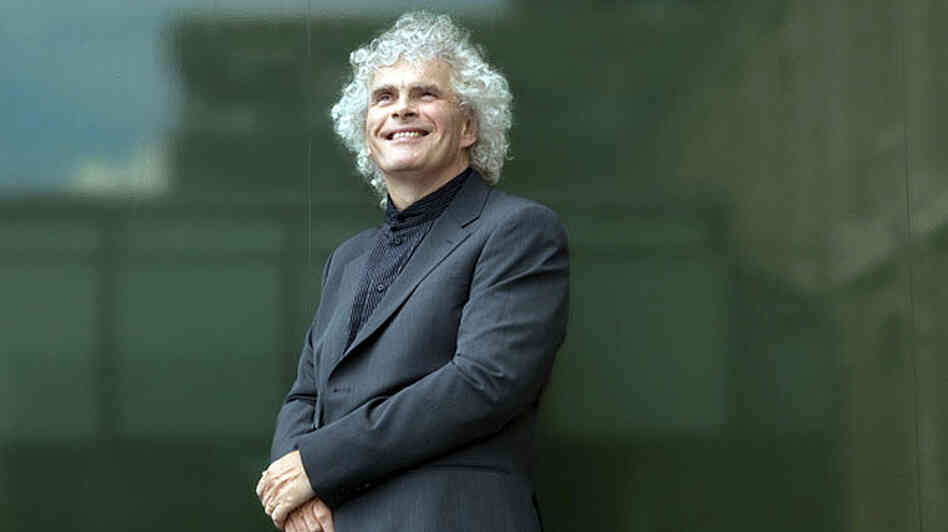Conductor Simon Rattle, who has reportedly told the Berlin Philharmonic he will leave his post there in 2018.