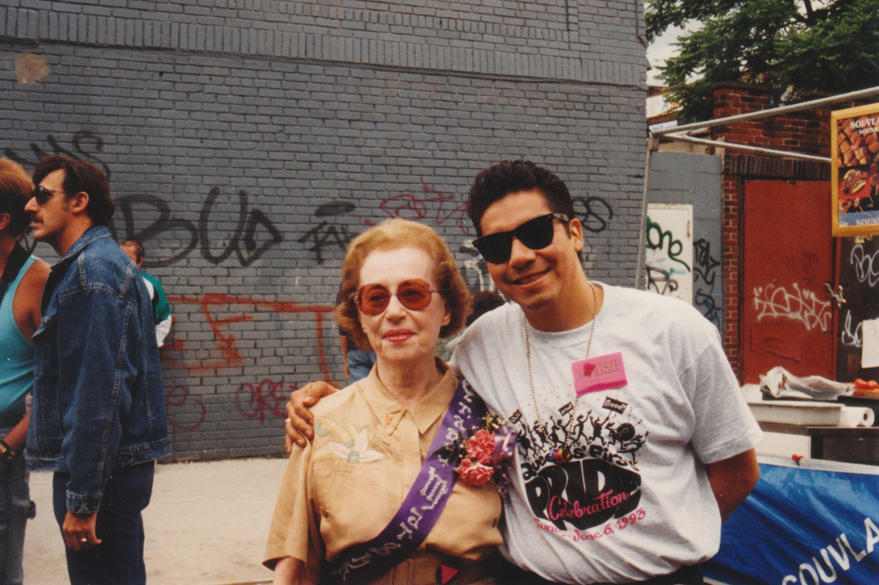 Jeanne Manford and Johnny Mora at Queens Pride.  Jeanne Manford and Johnny Mora at Queens Pride.