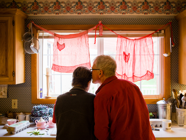 Peyer says that even though she and her husband believe different things when it comes to God, they have found ways to accept and support each other's beliefs.