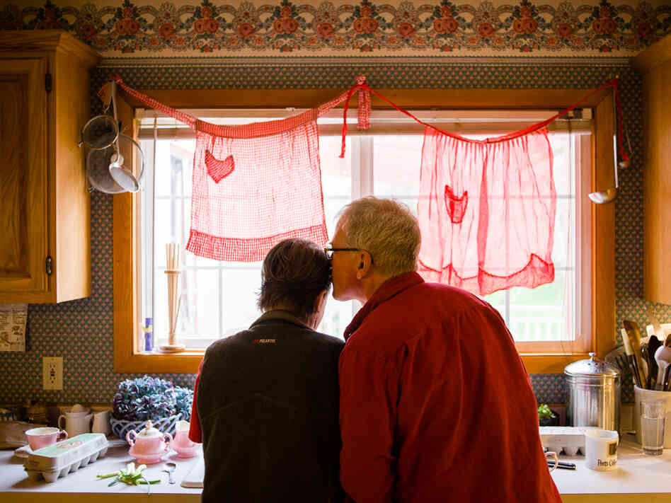 Peyer says that even though she and her husband believe different things when it comes to God, they have found ways to accept and support each other's beliefs.