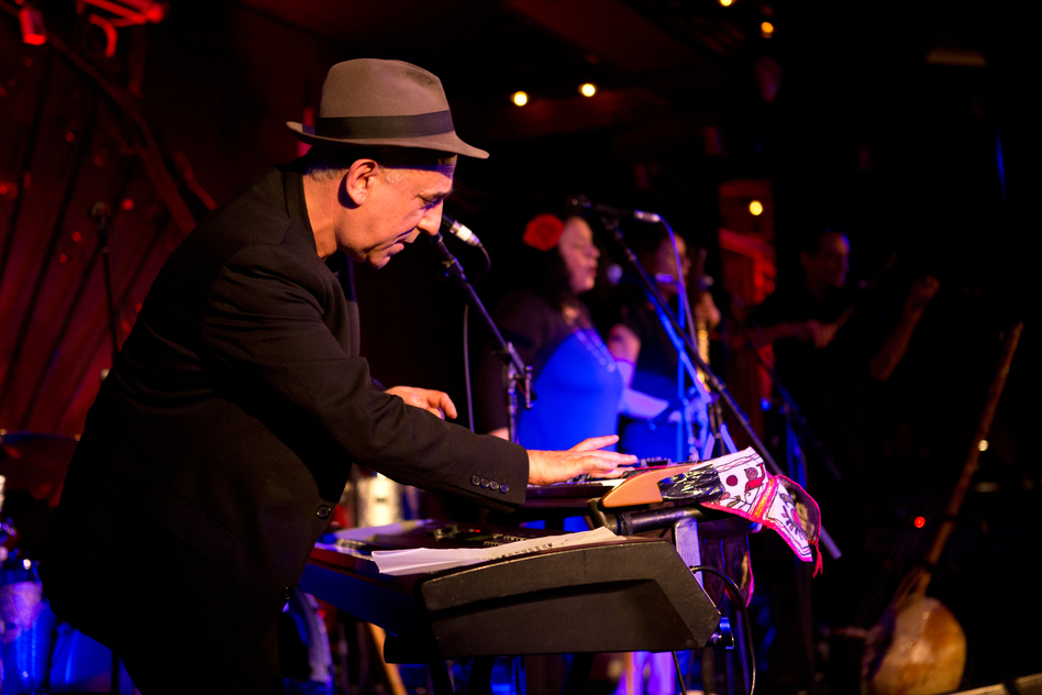 Lo'Jo, comprised of keyboardist-singer Denis Péan and violinist Richard Bourreau, performed tracks filled with both North African and French folk influences. The combination of pounding keyboards and sleek violin created a rich and unique sound that filled the Marlin Room stage.