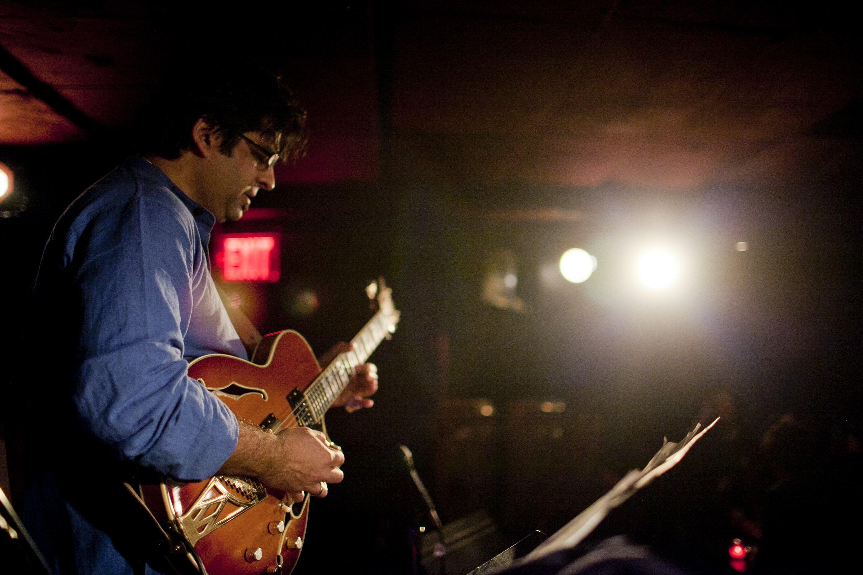 Guitarist Rez Abbasi led a trio at Zinc Bar.
