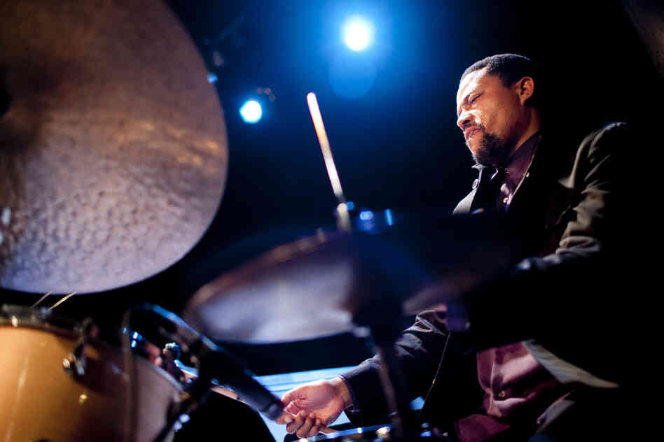 Drummer Nasheet Waits led a quartet in one of the best-attended sets of the festival.