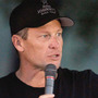 Cyclist Lance Armstrong addresses participants at a Livestrong event in October.