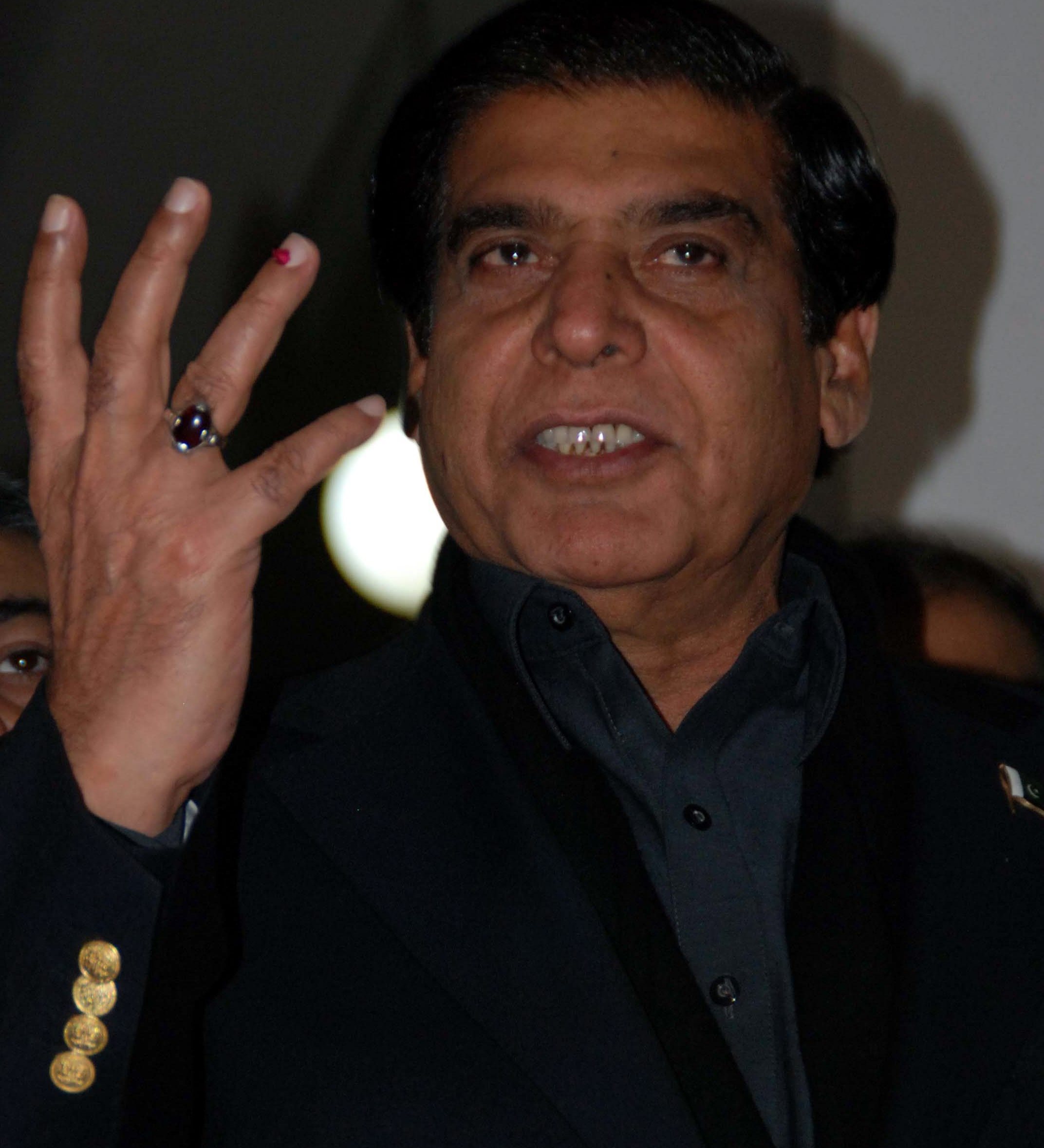 Pakistani Prime Minister Raja Pervaiz Ashraf.