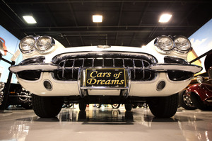 A 1957 Corvette Roadster sits in a North Palm Beach, Fla., private car museum on Nov. 26.