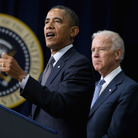 President Obama and Vice President Biden announce the administration's new gun control proposals Wednesday at the Eisenhower Executive Office Building.