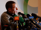 Lance Armstrong speaks at a press conference of the 100th Milan-San Remo Cycle Race on March 20, 2009. Lance Armstrong speaks at a press conference of the 100th Milan-San Remo Cycle Race on March 20, 2009.