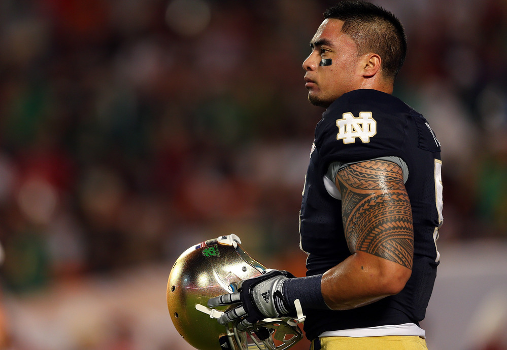 Manti Te'o is at the center of claims that the story of his losing a girlfriend to leukemia is a hoax. The report emerged in Deadspin. Manti Te'o is at the center of claims that the story of his losing a girlfriend to leukemia is a hoax. The report emerged in Deadspin.