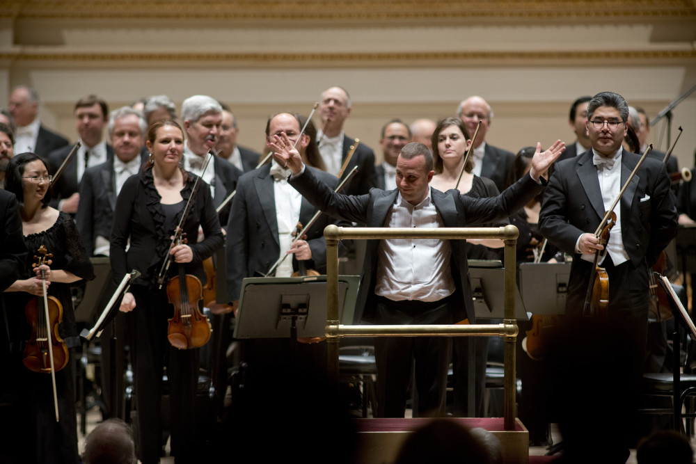 Yannick Nezet-Seguin and the Philadelphia Orchestra receive enthusiast applause after performing the powerfully emotional fifth symphony of Dmitri Shostakovich.