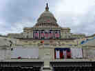 Preparations continue on the U.S. Capitol for the second inauguration of President Barack Obama in Washington, D.C., on Jan. 17, 2013.